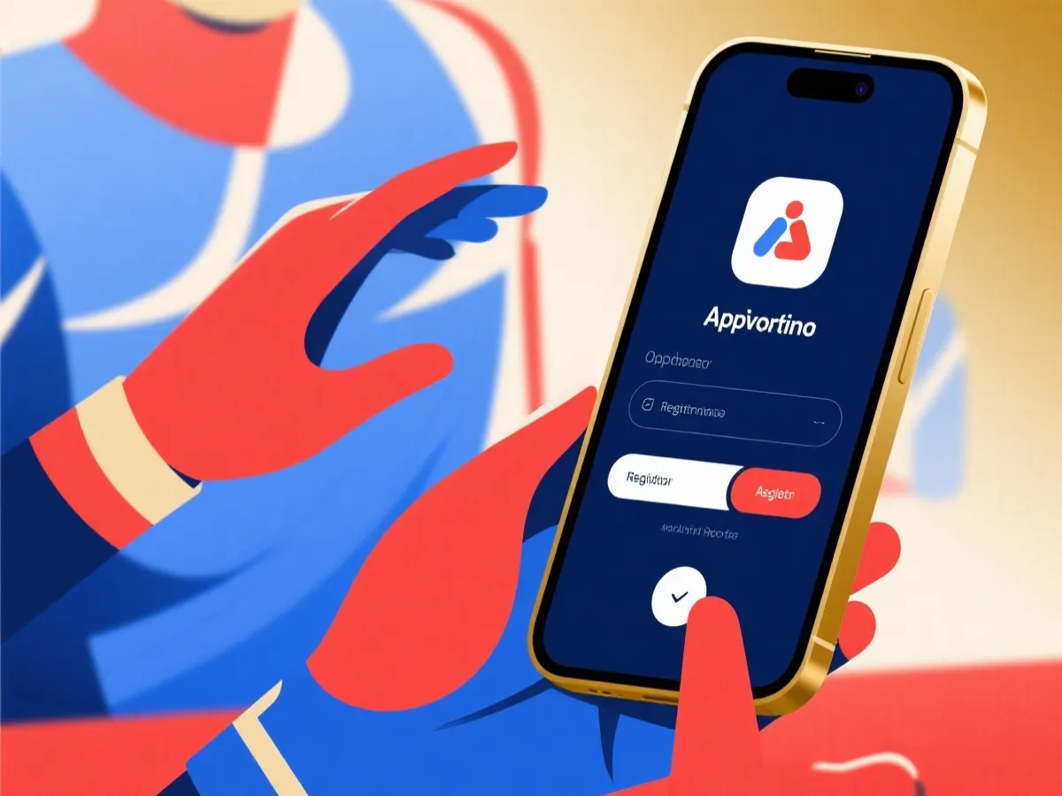 官方App下載與註冊流程示意圖